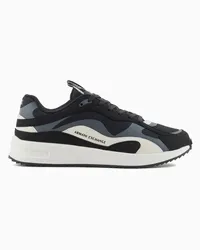 Armani Exchange OFFICIAL STORE Sneakers Chunky Con Inserti In Colore A Contrasto Bicolore