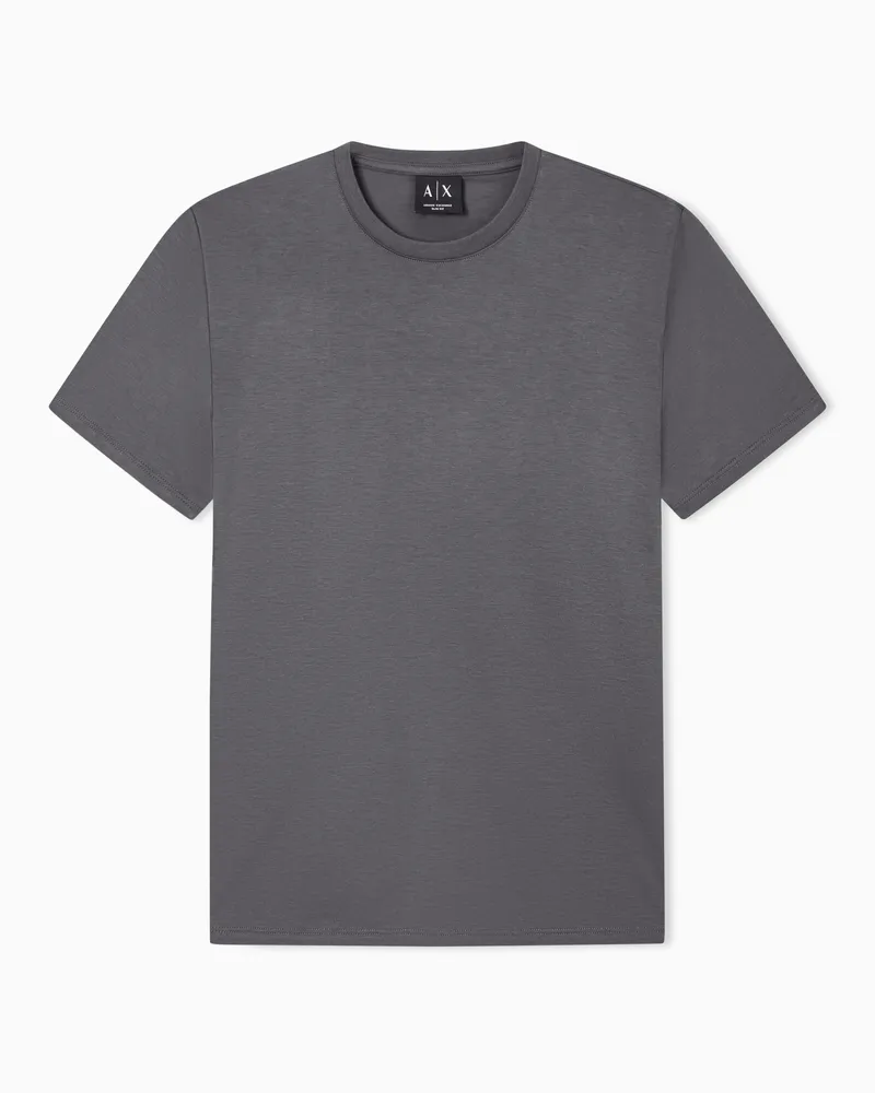 Armani Exchange T-shirt slim fit girocollo in cotone Pima Verde
