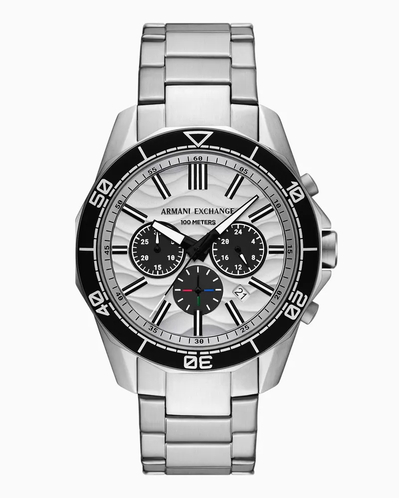 Armani Exchange Orologio cronografo in acciaio inossidabile Multicolore