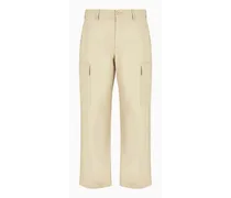 OFFICIAL STORE Pantaloni Loose Fit In Gabardine Con Zip