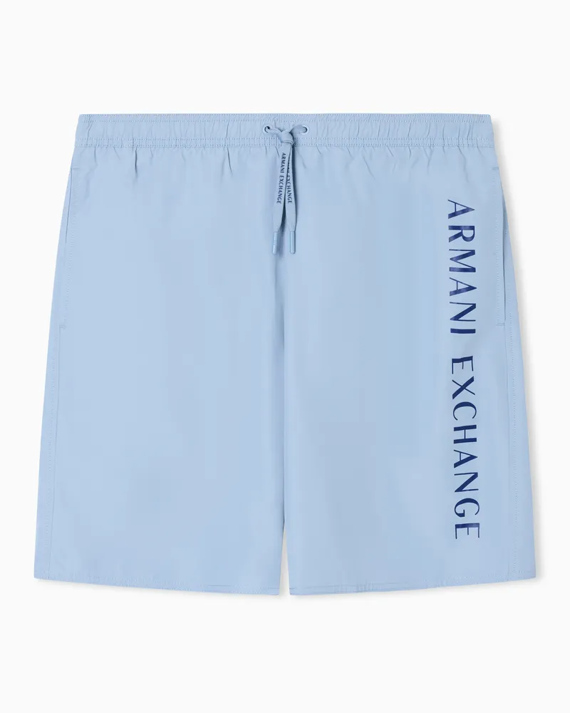 Armani Exchange Boxer da mare Azzurro