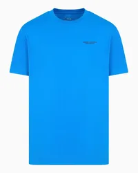 Armani Exchange OFFICIAL STORE T-shirt Regular Fit In Jersey Blu