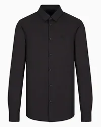 Armani Exchange OFFICIAL STORE Camicia In Popeline Nero