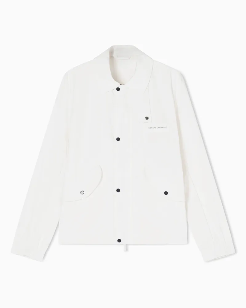 Armani Exchange Blouson Ultraleggero in Nylon Bianco