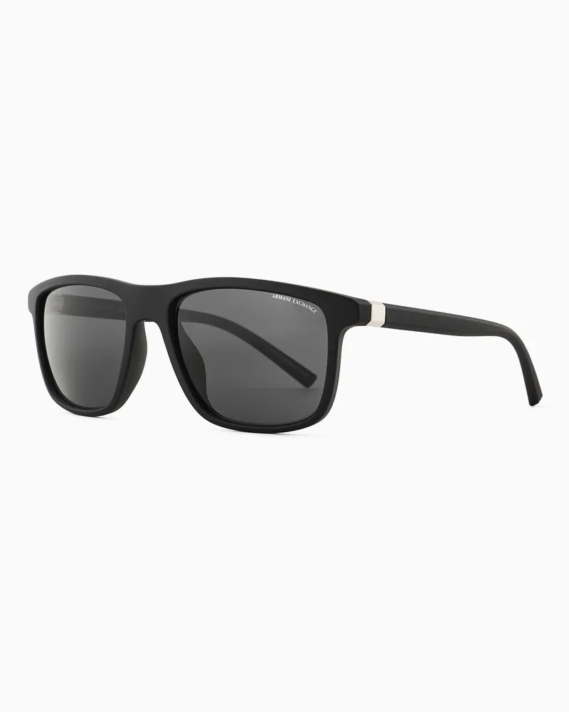 Armani Exchange Occhiali da sole uomo forma squadrata Nero