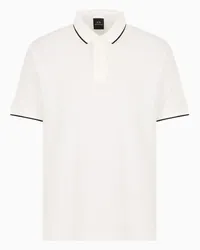 Armani Exchange OFFICIAL STORE Polo Regular Fit In Cotone Mercerizzato Asv Bianco