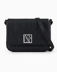 Armani Exchange OFFICIAL STORE Tracolla Media Con Fibbia Logo Nero