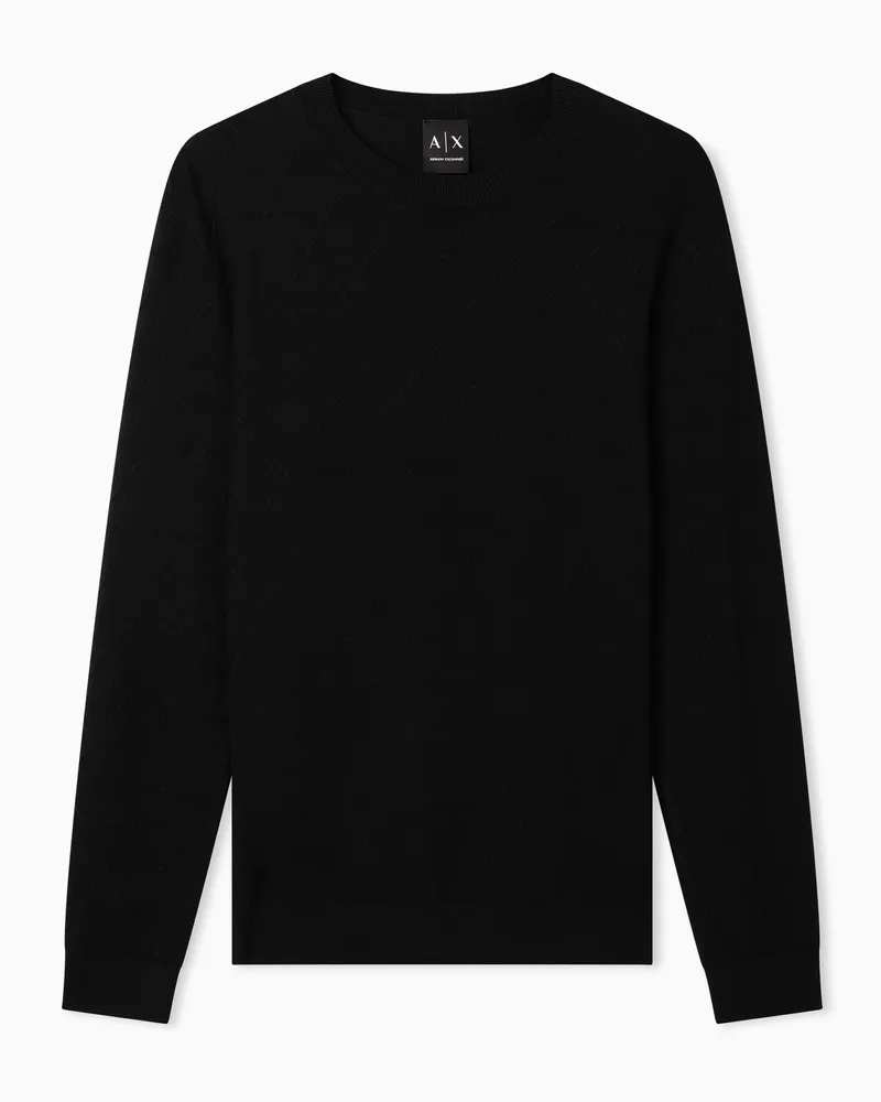 Armani Exchange Jumpers in tessuto tecnico Blu
