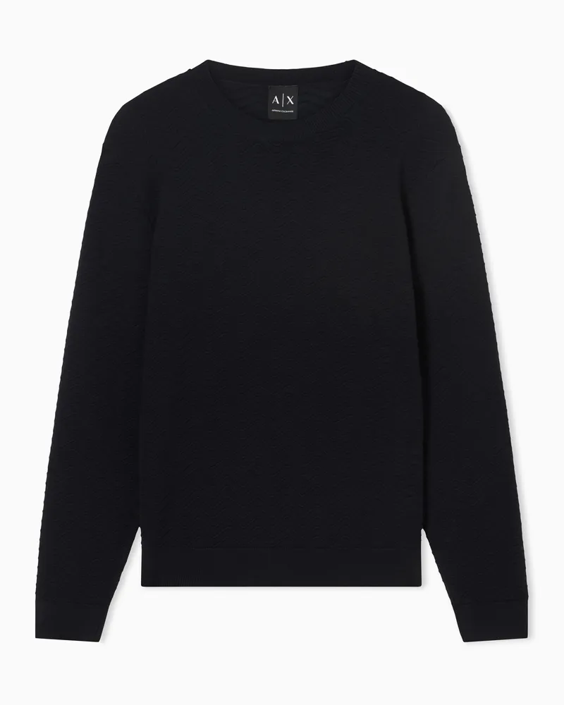 Armani Exchange Jumpers in tessuto tecnico Blu
