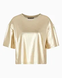 Armani Exchange OFFICIAL STORE T-shirt Cropped Oro