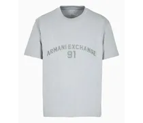 Armani Exchange OFFICIAL STORE T-shirt Regular Fit Con Logo Lettering Grigio