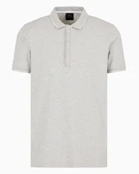 Armani Exchange OFFICIAL STORE Polo Con Logo A Contrasto Grigio