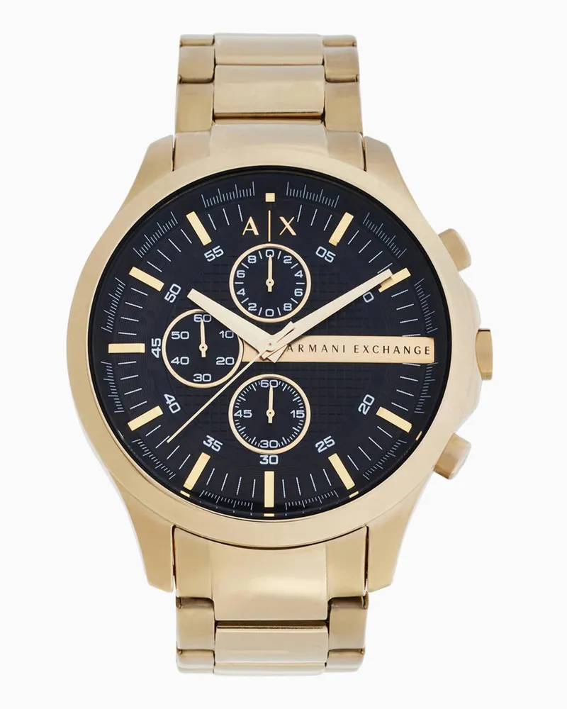Armani Exchange Orologio a tre lancette con cinturino in acciaio Multicolore