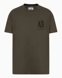 Armani Exchange OFFICIAL STORE T-shirt Regular Fit In Jersey Grigio