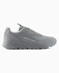 Armani Exchange OFFICIAL STORE Sneakers Con Suola Maxi E Logo Grigio