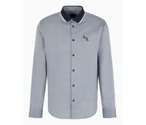 OFFICIAL STORE Camicia Regular Fit In Oxford Di Cotone Yarn Dyed Con Logo
