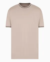 Armani Exchange OFFICIAL STORE T-shirt Regular Fit Beige