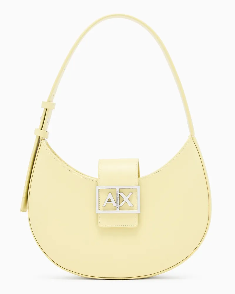 Armani Exchange Borsa a tracolla in tessuto tecnico Giallo