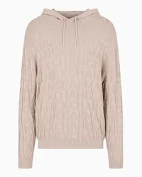 Armani Exchange OFFICIAL STORE Maglione Con Cappuccio E Bottoni In Tessuto Asv Beige