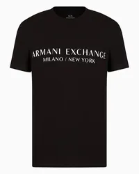 Armani Exchange OFFICIAL STORE T-shirt Regular Fit In Jersey Nero