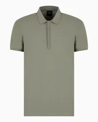 Armani Exchange OFFICIAL STORE Polo Con Logo A Contrasto Verde