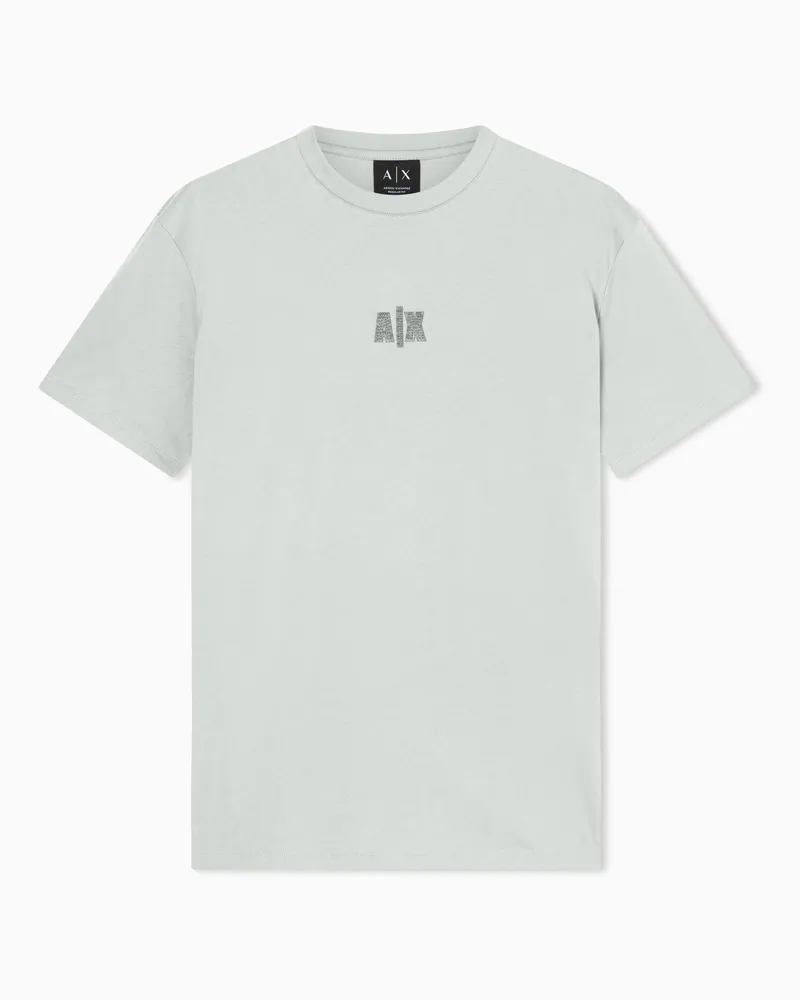 Armani Exchange Regular fit T-shirt in cotone Verde
