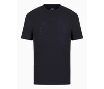 Armani Exchange OFFICIAL STORE T-shirt Regular Fit In Jersey Blu