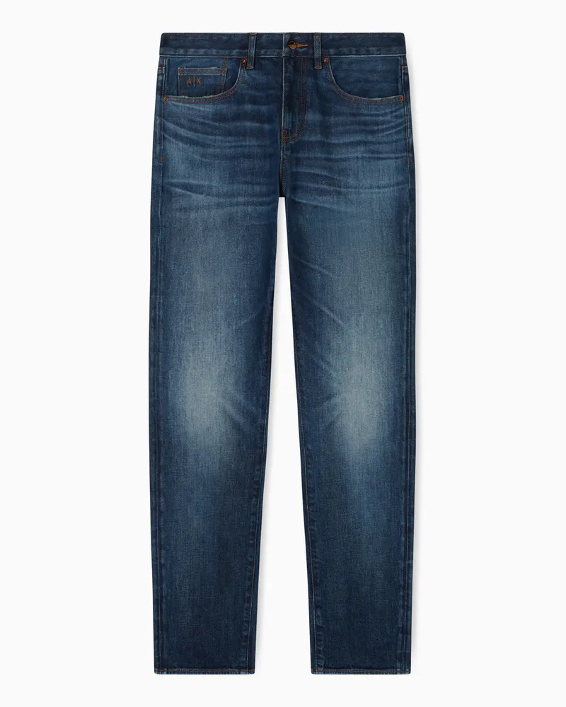Armani Exchange Skinny Jeans Denim Stretch Blu Lavaggio Classico Blu