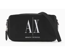 Armani Exchange OFFICIAL STORE Camera Bag In Materiale Riciclato Nero