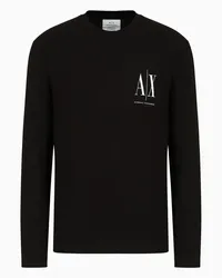 Armani Exchange OFFICIAL STORE T-shirt Regular Fit In Jersey Nero