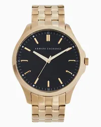 Armani Exchange OFFICIAL STORE Orologio A Tre Lancette In Acciaio Inossidabile Color Oro Oro