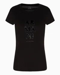 Armani Exchange OFFICIAL STORE T-shirt Slim Fit Nero