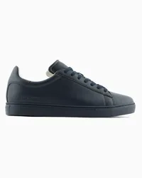 Armani Exchange OFFICIAL STORE Sneakers In Pelle Blu