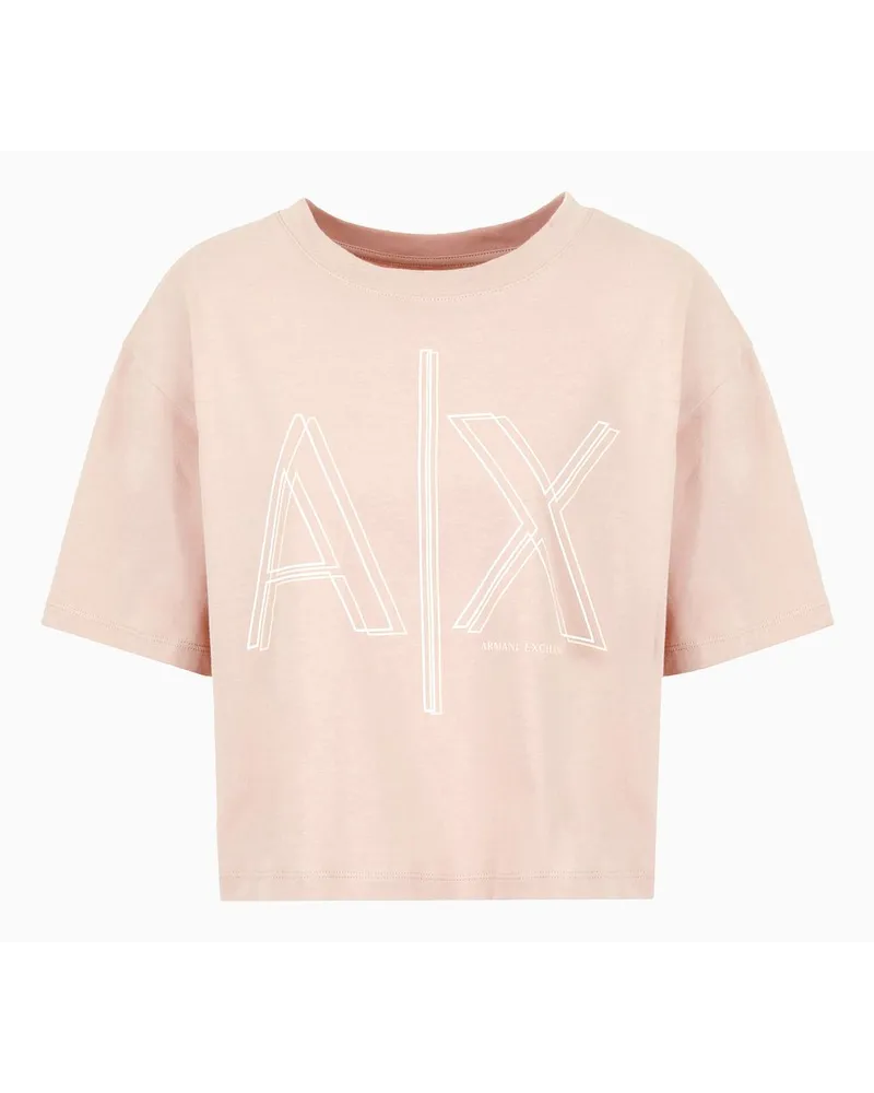 Armani Exchange OFFICIAL STORE T-shirt Cropped Asv Beige