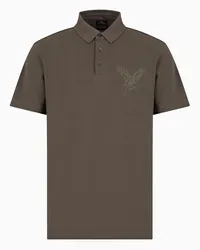 Armani Exchange OFFICIAL STORE Polo Regular Fit In Cotone Organico Asv Verde