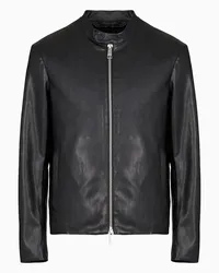 Armani Exchange OFFICIAL STORE Giacca In Ecopelle Con Zip Nero