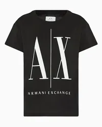 Armani Exchange OFFICIAL STORE T-shirt Relaxed Fit Icon Project Nero