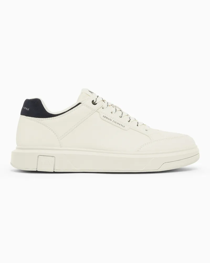 Armani Exchange Sneakers Urban Chic in Pelle Scamosciata Bianco