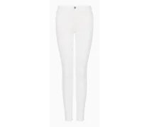 Armani Exchange OFFICIAL STORE Jeans J01 In Denim Ultra Stretch Super Skinny Bianco