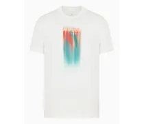 OFFICIAL STORE T-shirt Regular Fit In Jersey Di Cotone Con Stampa Multicolor
