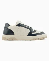 Armani Exchange OFFICIAL STORE Sneakers In Ecopelle Blu