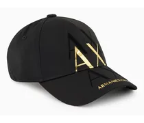 Armani Exchange OFFICIAL STORE Cappello Con Visiera E Logo Gold Nero