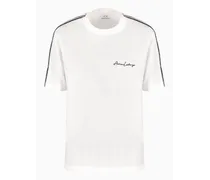 Armani Exchange OFFICIAL STORE T-shirt Girocollo Logo Signature Bianco