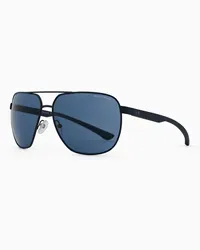 Armani Exchange OFFICIAL STORE Occhiali Da Sole Uomo Forma Tonda Blu