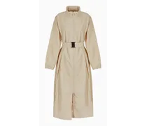 OFFICIAL STORE Trench Con Cintura In Tessuto Wrinkled Asv
