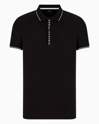 Armani Exchange OFFICIAL STORE Polo Con Logo A Contrasto Nero