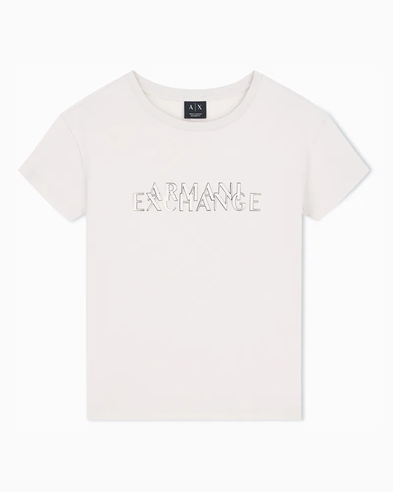 Armani Exchange T-shirt relaxed fit Beige