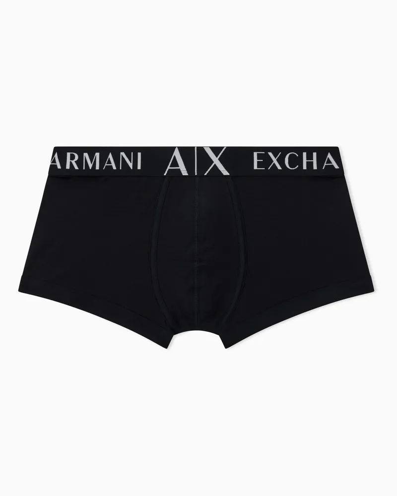 Armani Exchange Boxer in Cotone Stretch Comfort Nero