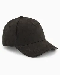 Armani Exchange OFFICIAL STORE Cappello Con Visiera Con Monogram Tono Su Tono Nero