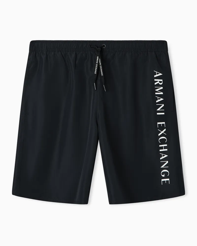 Armani Exchange Boxer da mare Nero